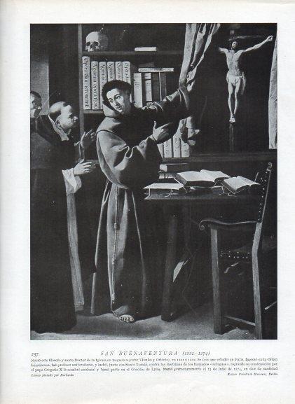 LAMINA V09974: San Buenaventura, por Zurbaran