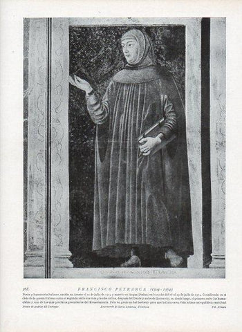 LAMINA V09979: Francisco Petrarca, por Andrea del Castagno