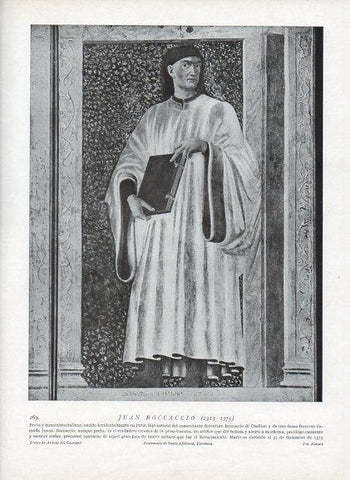 LAMINA V09980: Juan Boccaccio, por Andrea del Castagno