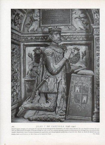 LAMINA V09984: Estatua de Juan I de Castilla, Catedral de Toledo