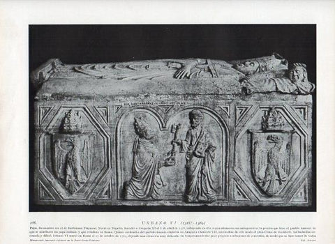 LAMINA V09986: Monumento funerario de Urbano VI
