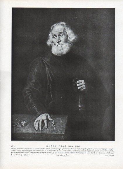 LAMINA V09977: Marco Polo, por Tiziano
