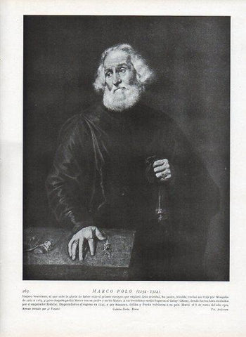 LAMINA V09977: Marco Polo, por Tiziano