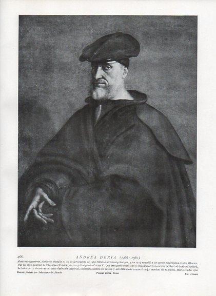 LAMINA V09944: Andrea Doria, por Sebastiano del Piombo
