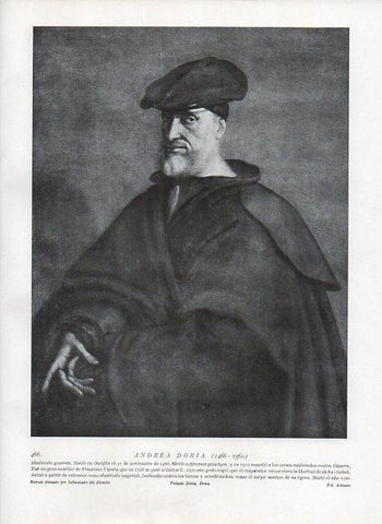 LAMINA V09944: Andrea Doria, por Sebastiano del Piombo