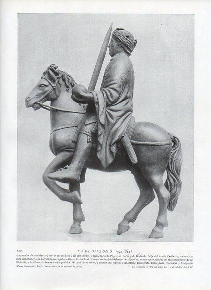 LAMINA V09948: Carlomagno, estatuilla del siglo IX