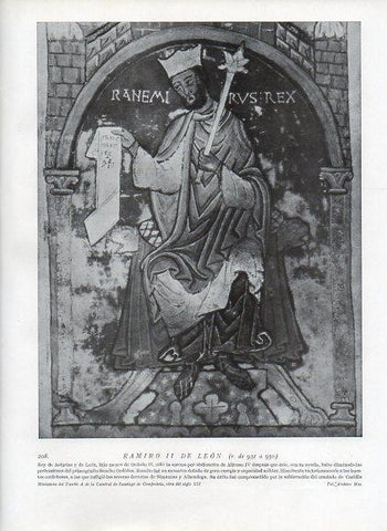 LAMINA V09951: Ramiro II de Leon, miniatura del Tumbo A 