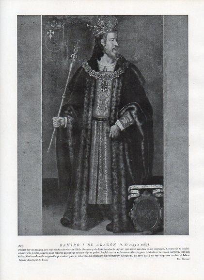 LAMINA V09957: Ramiro I de Aragon
