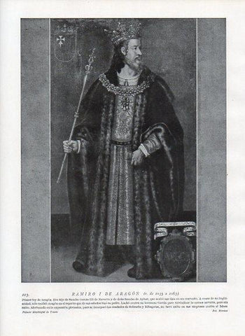 LAMINA V09957: Ramiro I de Aragon