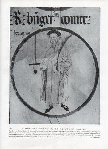 LAMINA V09960: Ramon Berenguer III de Barcelona, miniatura del siglo XV