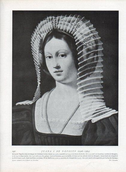 LAMINA V09989: Juana I de Napoles