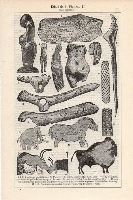 LAMINA V09390: Arte Paleolitico
