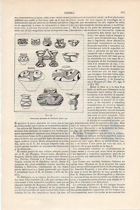 LAMINA V09397: Ceramica pintada de Galitzia, Polonia