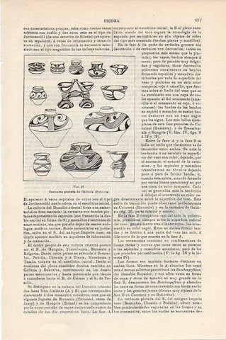 LAMINA V09397: Ceramica pintada de Galitzia, Polonia