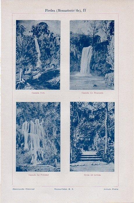 LAMINA V09408: Cascadas y gruta del Monasterio de Piedra