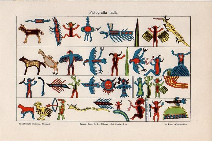 LAMINA V09374: Pictografia india