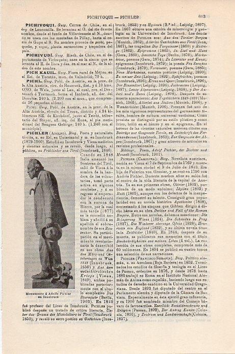 LAMINA V09377: Monumento a Adolfo Pichler en Innsbruck