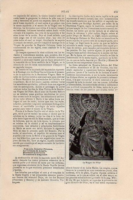 LAMINA V09441: La Virgen del Pilar
