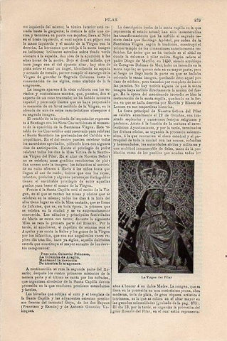 LAMINA V09441: La Virgen del Pilar