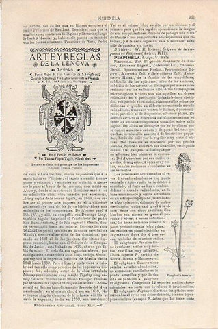 LAMINA V09453: Primer trabajo del principe de los impresores filipinos Tomas Pimpin
