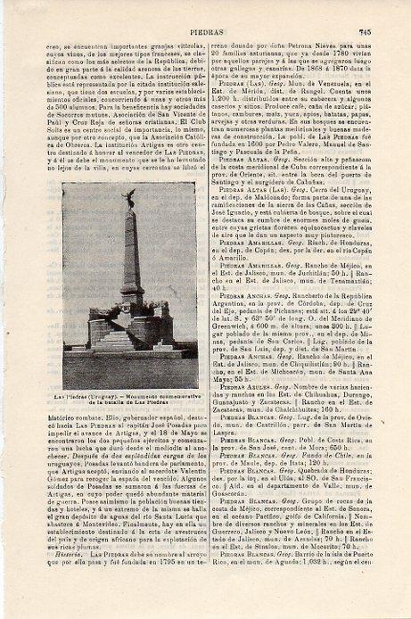 LAMINA V09414: Monumento Las Piedras en Uruguay