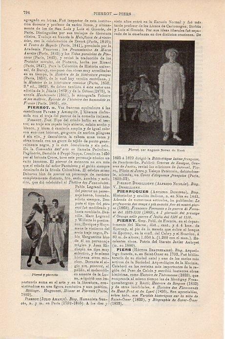 LAMINA V09422: Pierrot, por Neven du Mont