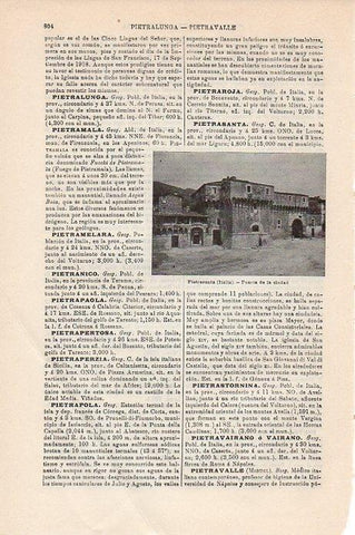 LAMINA V09424: Puerta de la ciudad de Pietrasanta
