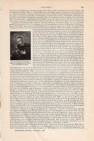 LAMINA V09430: Retrato de Jose Pignatelli