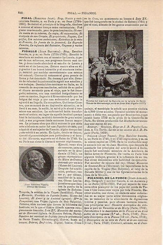 LAMINA V09427: Tumba del mariscal de Sajonia, por Pigalle