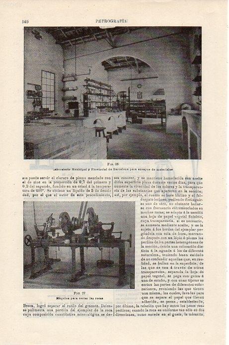 LAMINA V09293: Laboratorio Municipal para ensayos de materiales en Barcelona