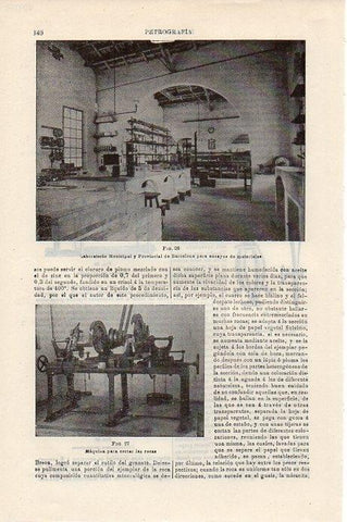 LAMINA V09293: Laboratorio Municipal para ensayos de materiales en Barcelona
