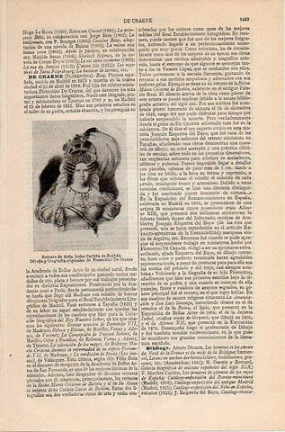 LAMINA V09265: Retrato de Luisa Carlota de Borbon, por Florentino De Craene