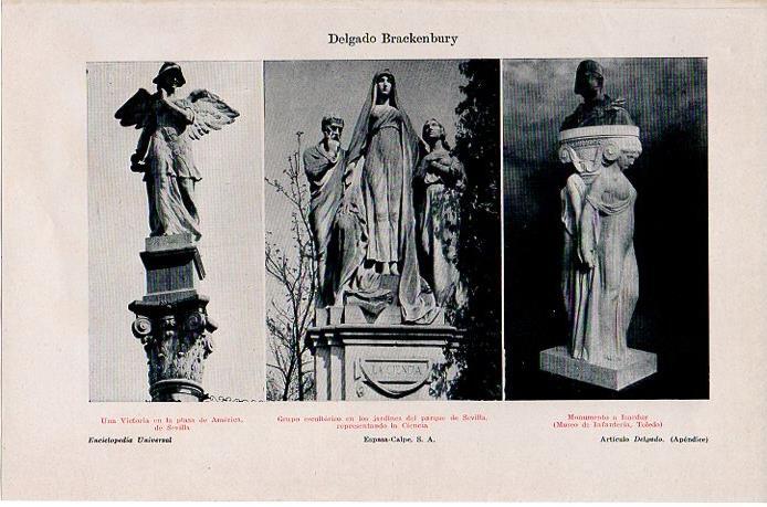 LAMINA V09267: Esculturas por Delgado Brackenbury