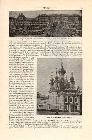 LAMINA V09272: Iglesia del palacio imperial de Peterhof, Rusia