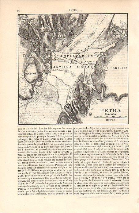 LAMINA V09279: Plano de Petra, Jordania
