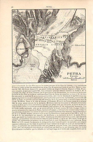 LAMINA V09279: Plano de Petra, Jordania