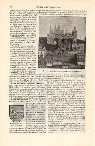 LAMINA V09270: Catedral de Peterborough, Inglaterra