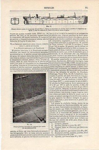 LAMINA V09310: Buque cisterna de petroleo