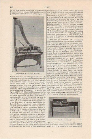 LAMINA V09342: Pianoforte de Mozart