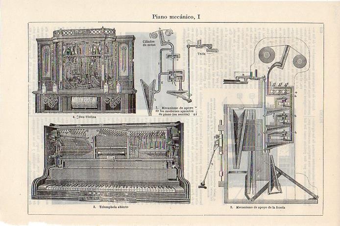 LAMINA V09346: Piano mecanico I