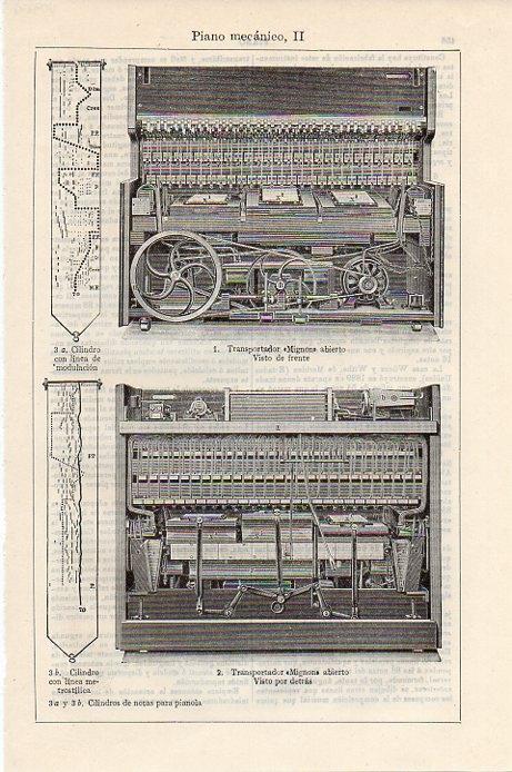 LAMINA V09347: Piano mecanico II