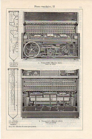 LAMINA V09347: Piano mecanico II