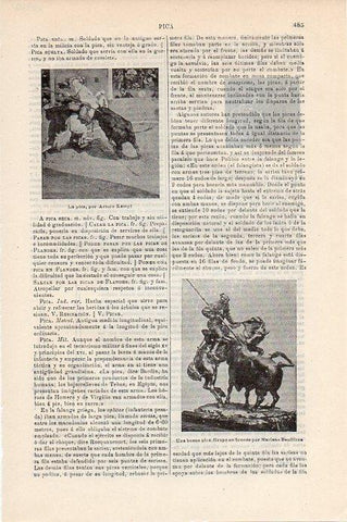 LAMINA V09357: Una buena pica, por Benlliure