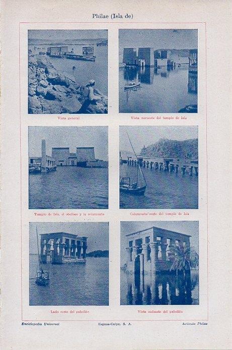 LAMINA V09335: Vistas de la Isla de Philae, Egipto