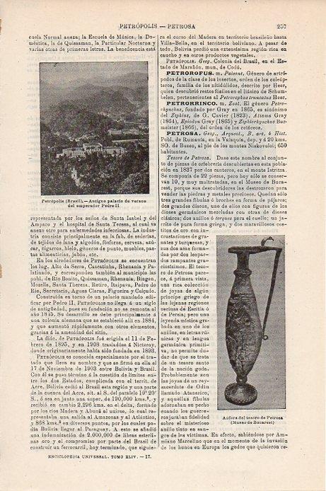 LAMINA V09317: Palacio del emperador Pedro II en Petropolis, Brasil