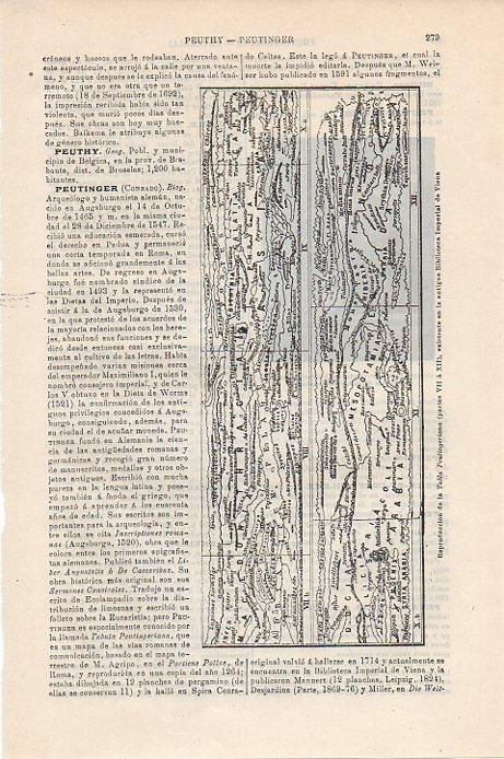 LAMINA V09319: Tabla Peutingeriana partes VII a XII