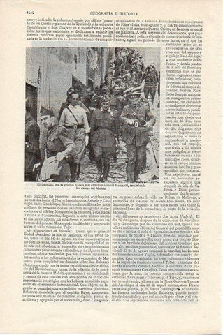 LAMINA V09601: El Caudillo y el general Varela en las ruinas del Alcazar