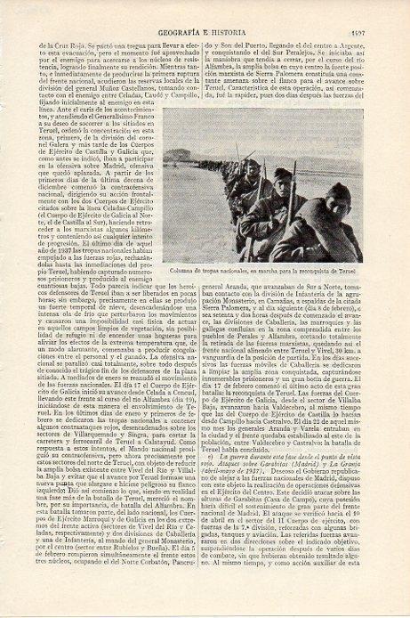 LAMINA V09606: Tropas nacionales en la reconquista de Teruel
