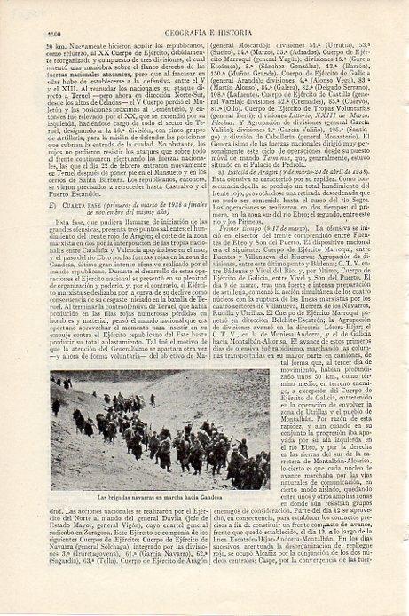 LAMINA V09607: Brigadas navarras hacia Gandesa