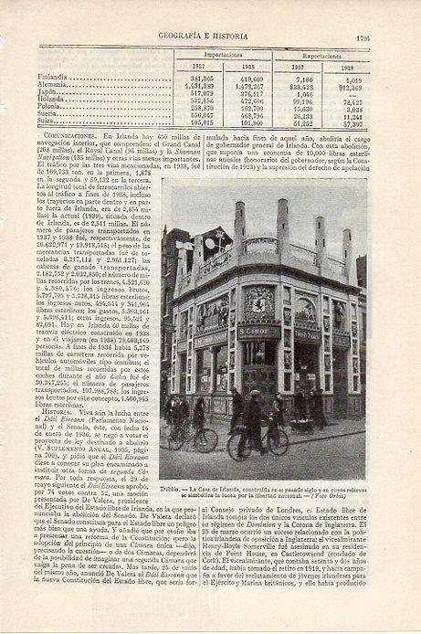 LAMINA V09598: La Casa de Irlanda en Dublin